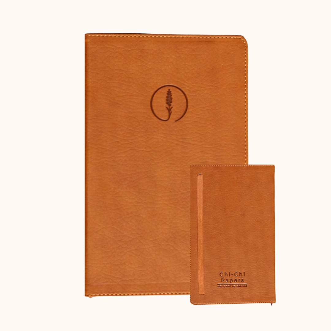 Termo Deri Kaplamalı Defter, Tarihsiz Ajanda, Anı Defteri - Kahverengi