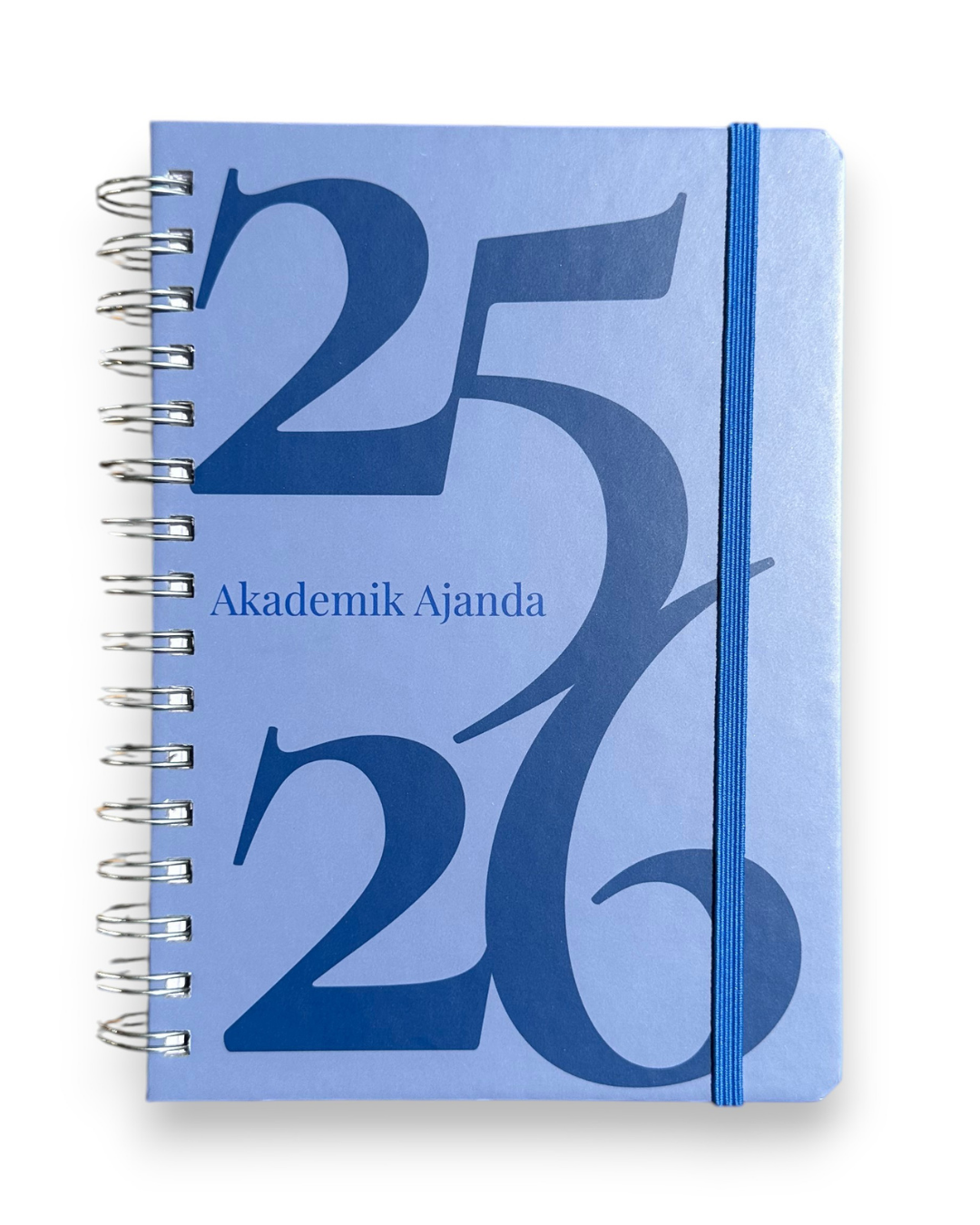 Akademik Ajanda 2025-2026 | A5 Spiralli – Stickerlı – El Yapımı - Klasik Lacivert