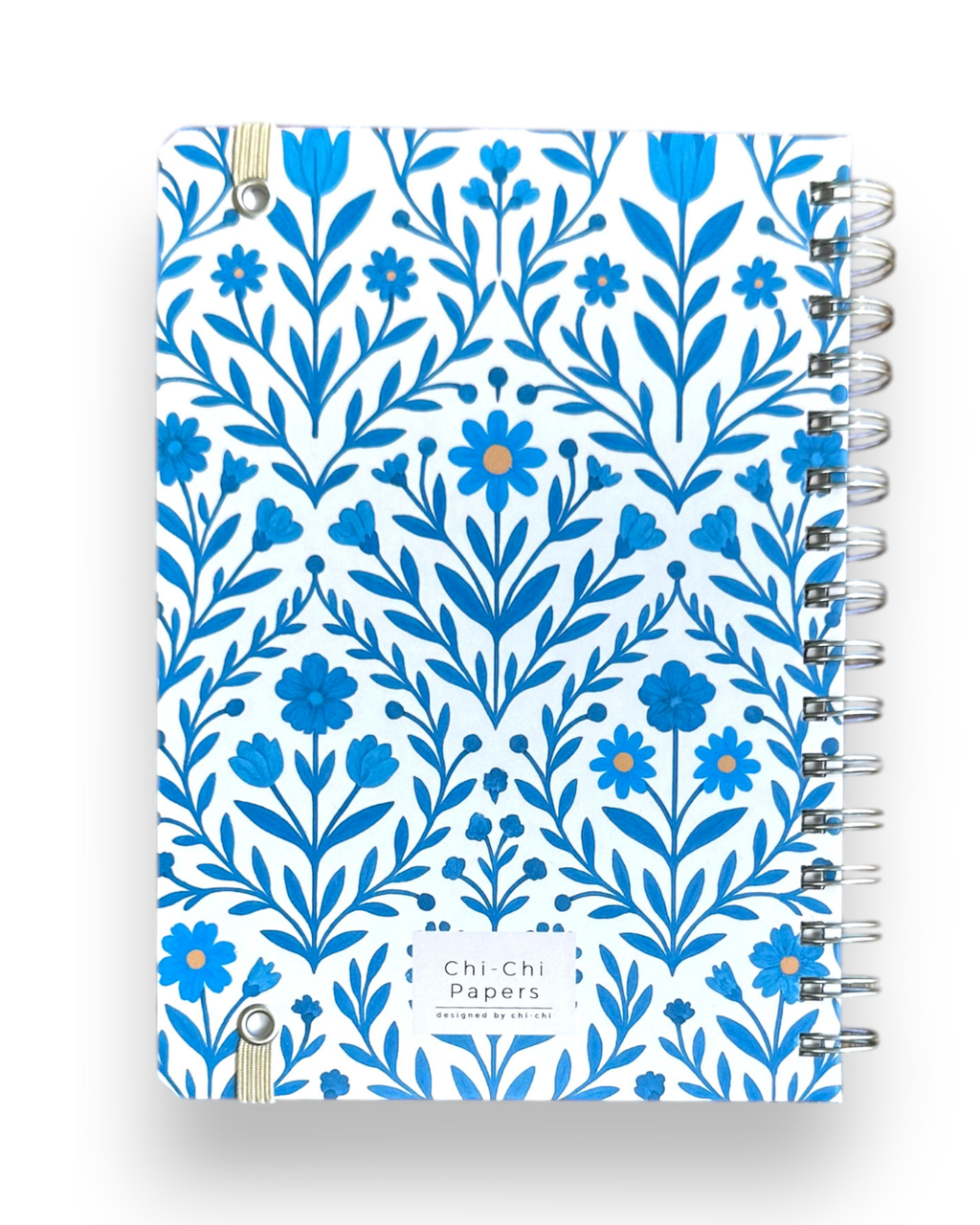 Akademik Ajanda 2025-2026 | A5 Spiralli – Stickerlı – El Yapımı - Mavi Sarmaşık