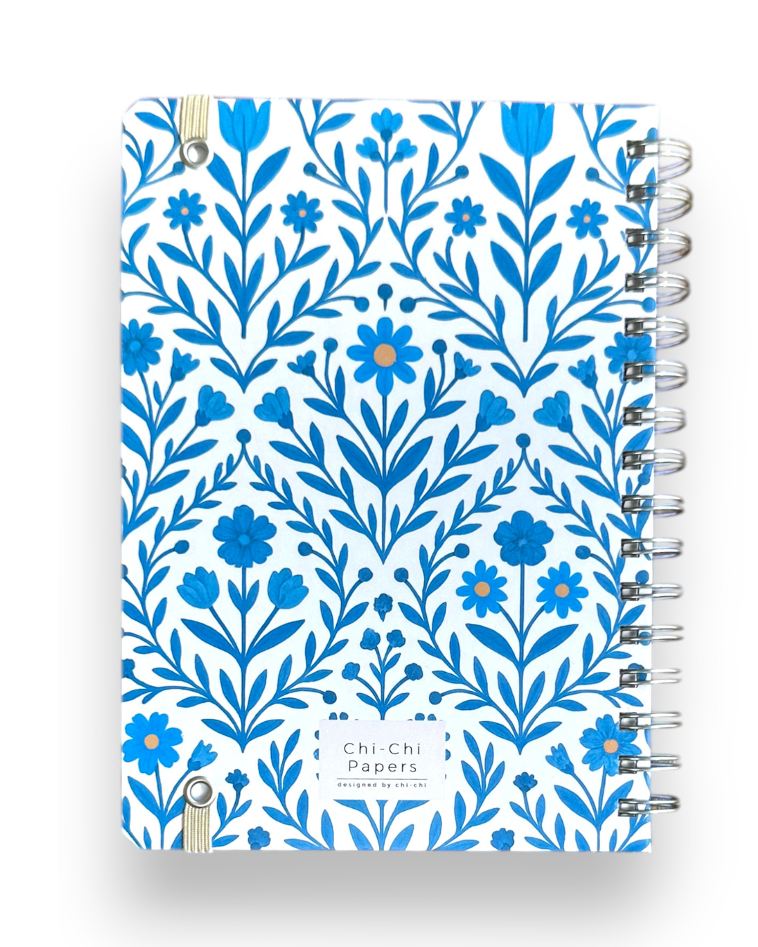 Akademik Ajanda 2025-2026 | A5 Spiralli – Stickerlı – El Yapımı - Mavi Sarmaşık