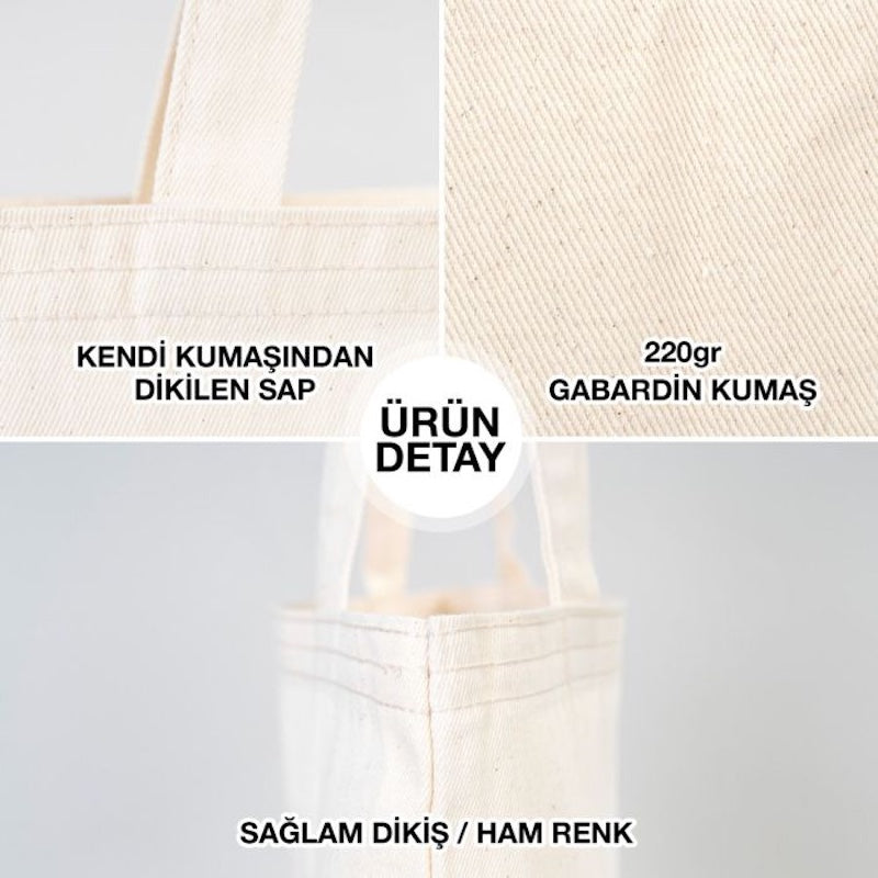 Gabardin Bez Kol Çantası - Çiçekli