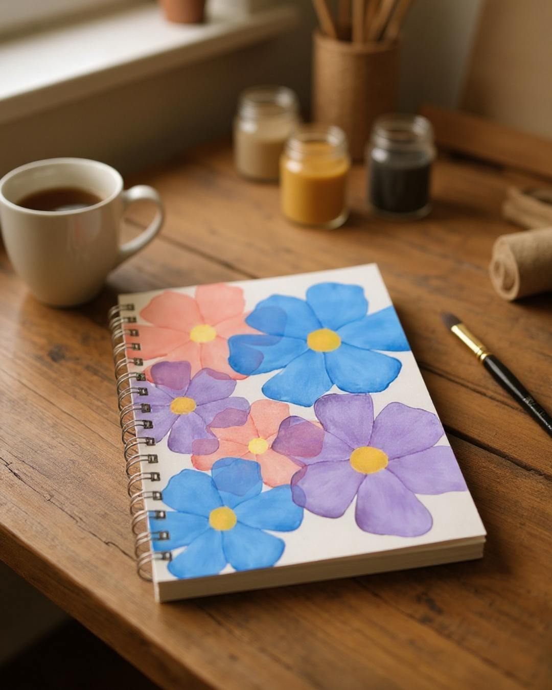 Telli Defter, Tarihsiz Ajanda, Anı Defteri - İri Çiçekli