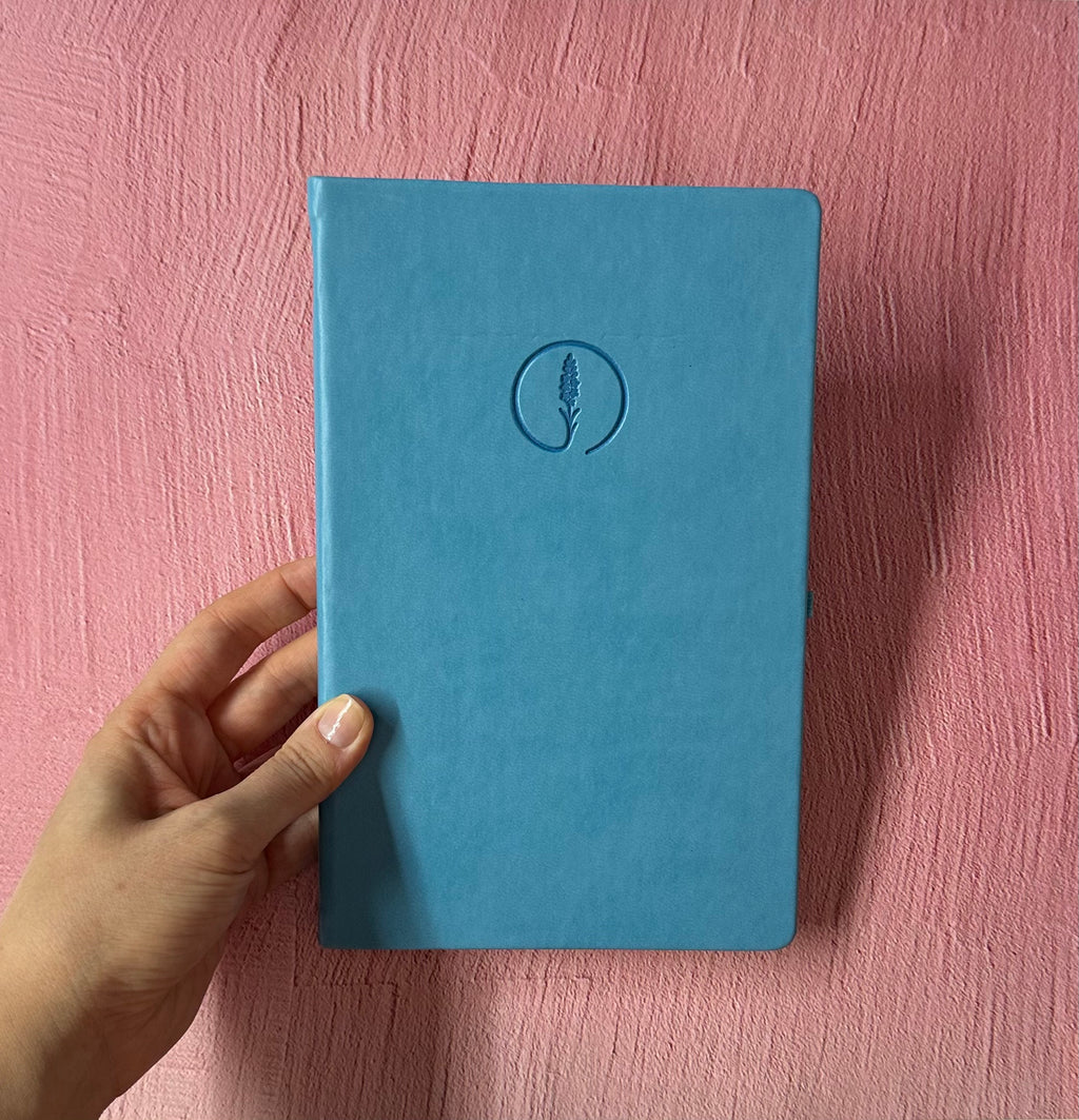 Kapakta Çizilme Kusurlu || Mavi - Termo Deri Kaplamalı Defter, Anı Defteri