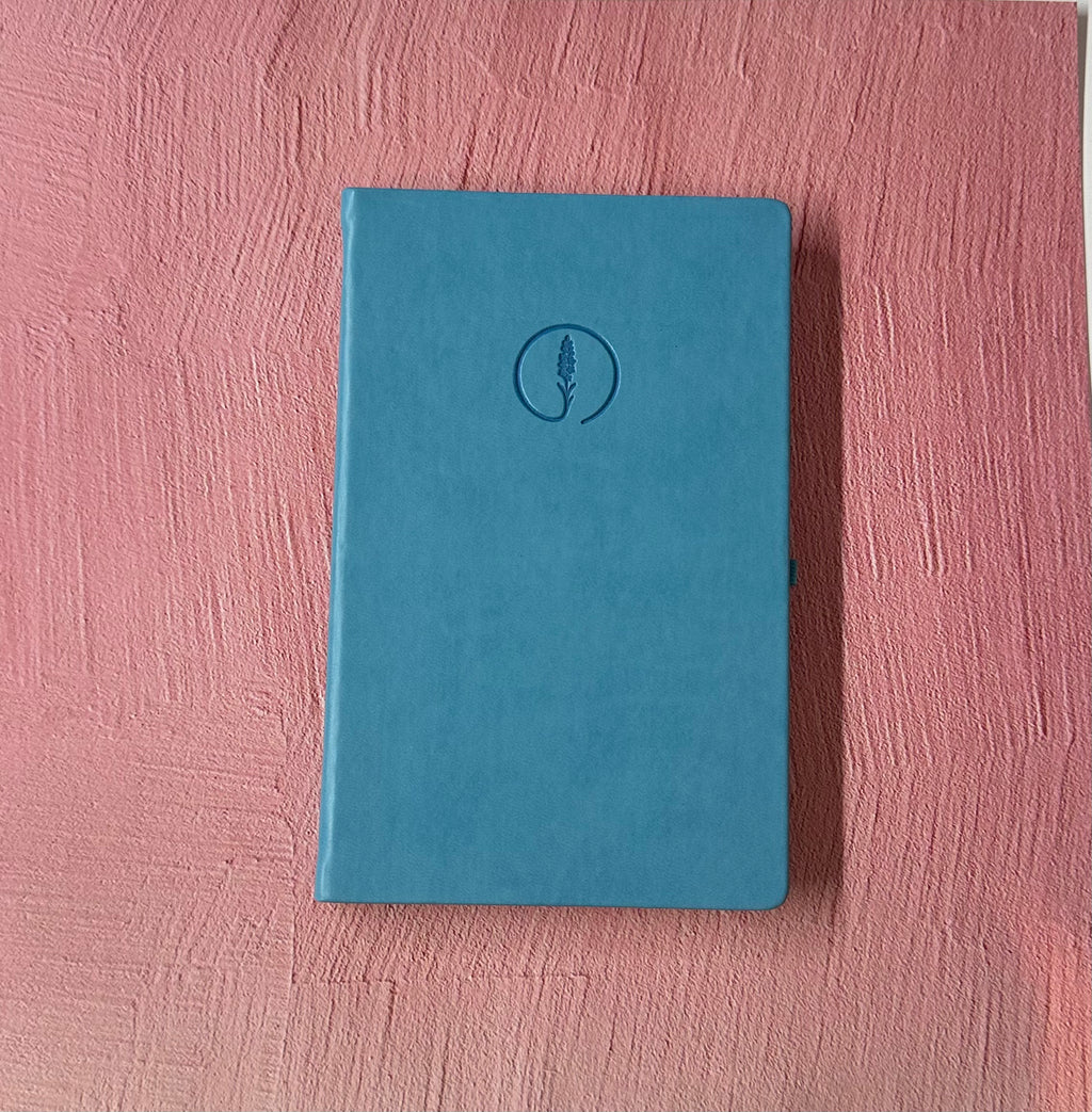 Kapakta Çizilme Kusurlu || Mavi - Termo Deri Kaplamalı Defter, Anı Defteri