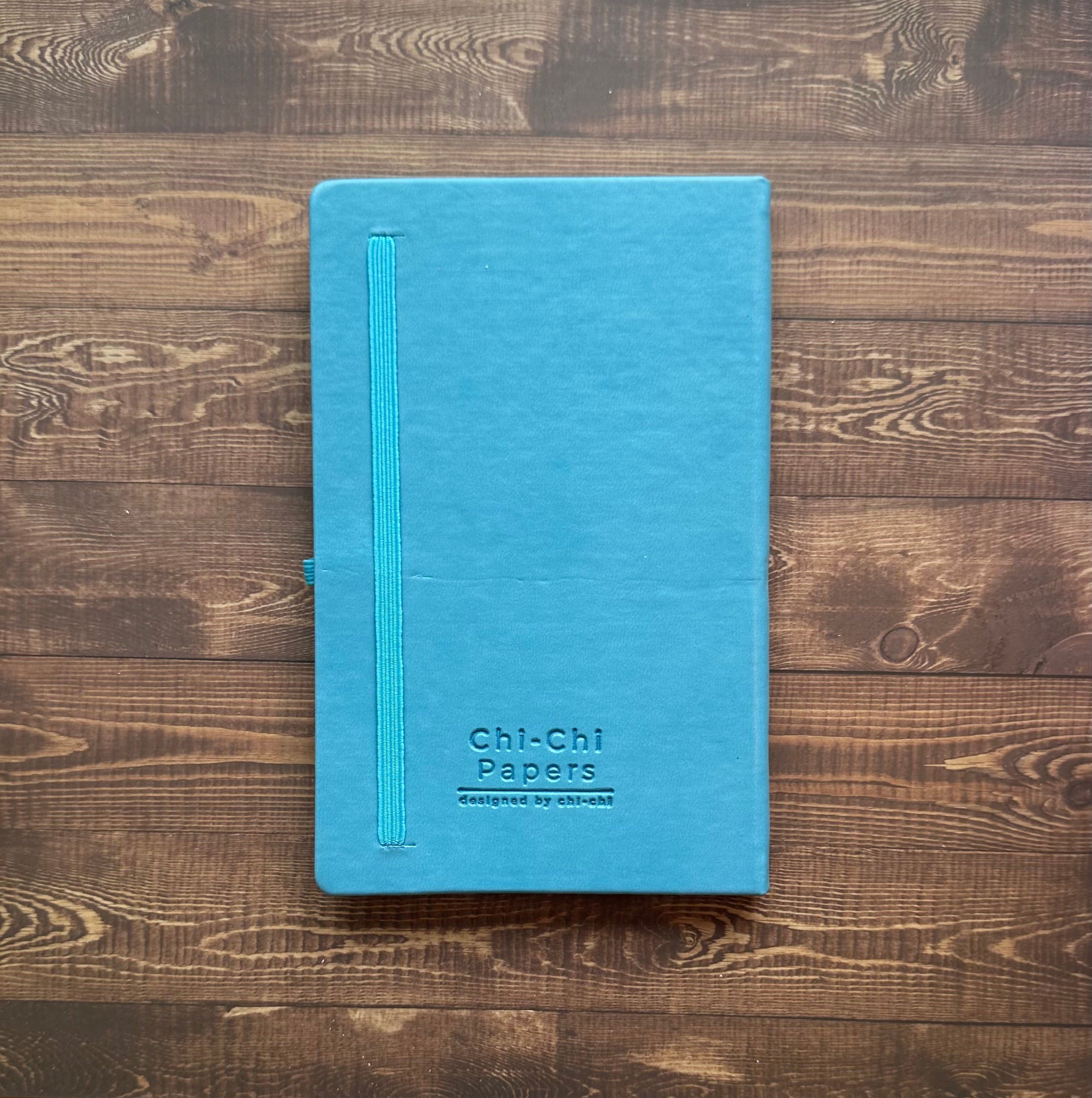 Kapakta Çizilme Kusurlu || Mavi - Termo Deri Kaplamalı Defter, Anı Defteri