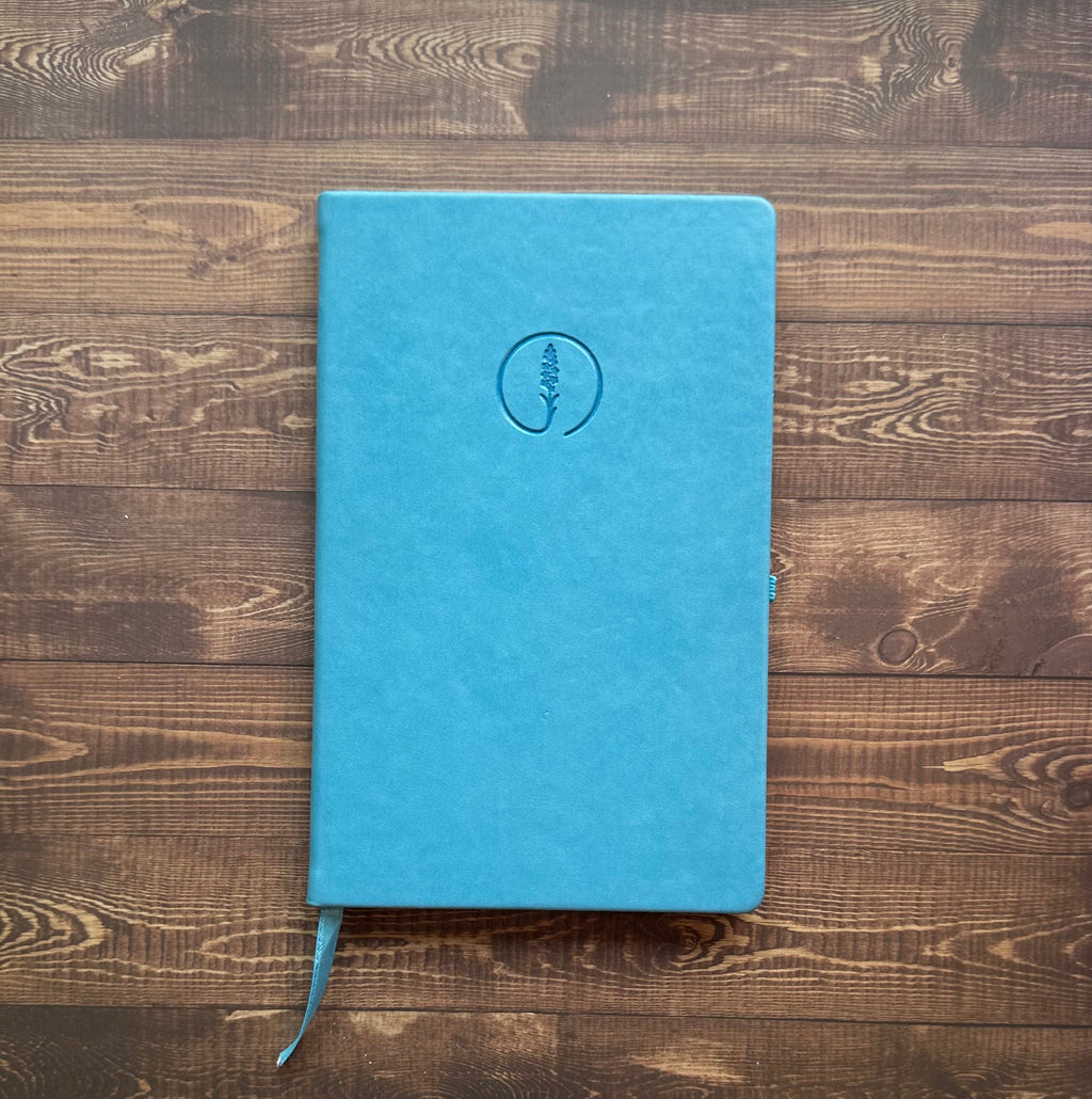 Kapakta Çizilme Kusurlu || Mavi - Termo Deri Kaplamalı Defter, Anı Defteri