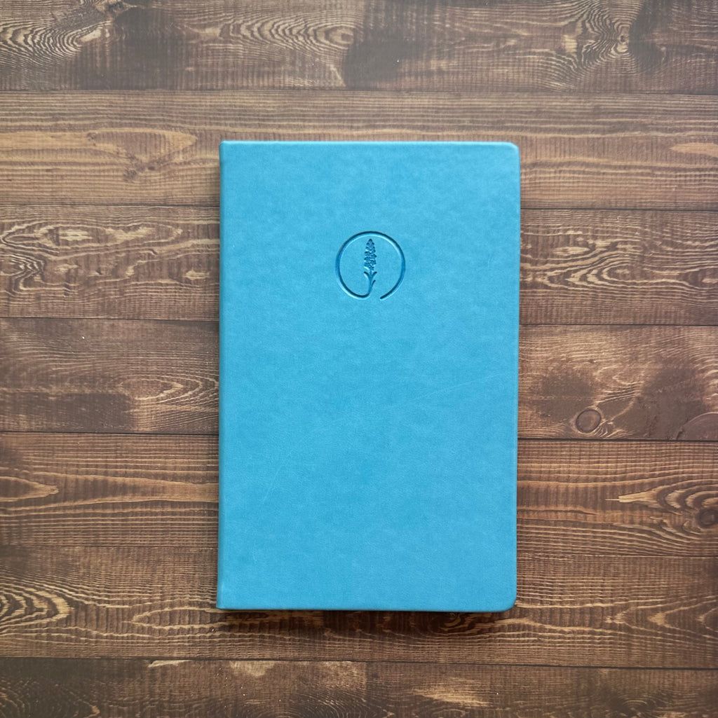 Kapakta Çizilme Kusurlu || Mavi - Termo Deri Kaplamalı Defter, Anı Defteri
