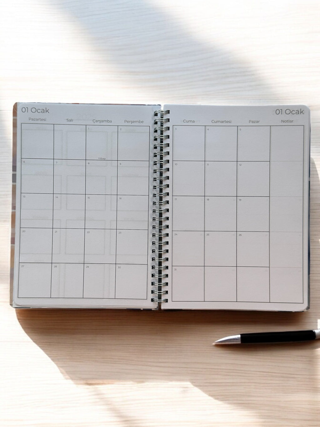 2025 Haftalık Ajandası - Ekose