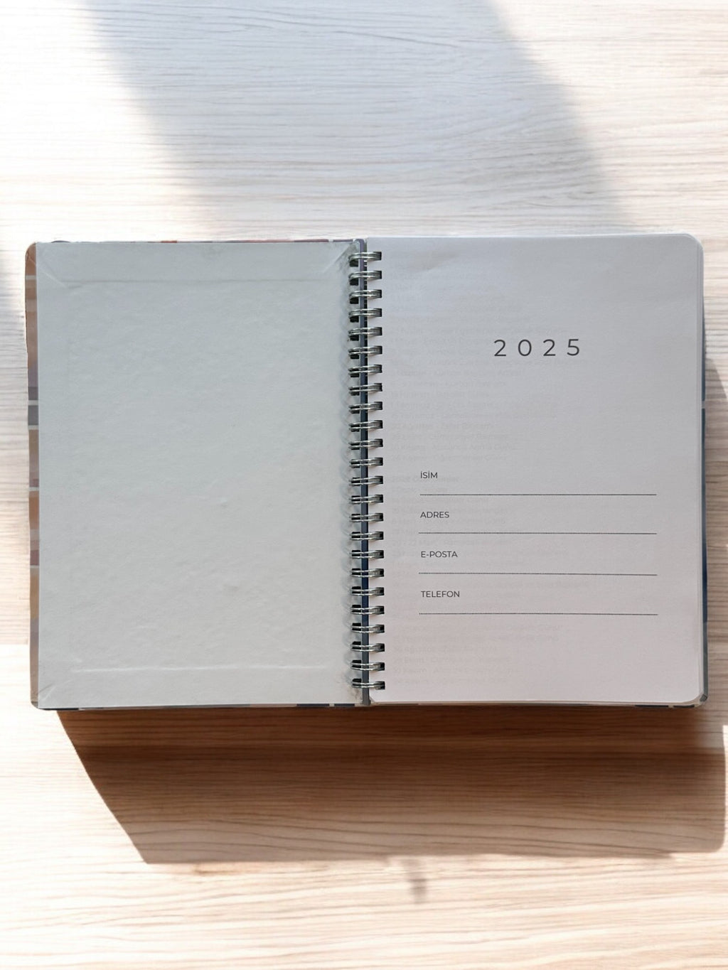 2025 Haftalık Ajandası - Ekose