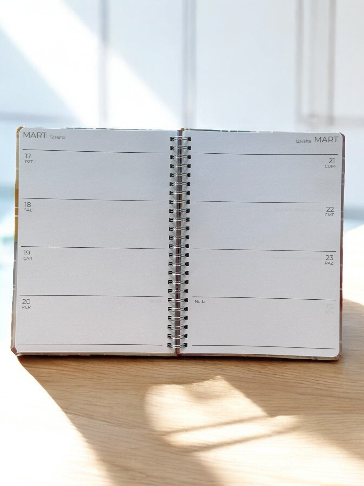 2025 Haftalık Ajandası - Ekose