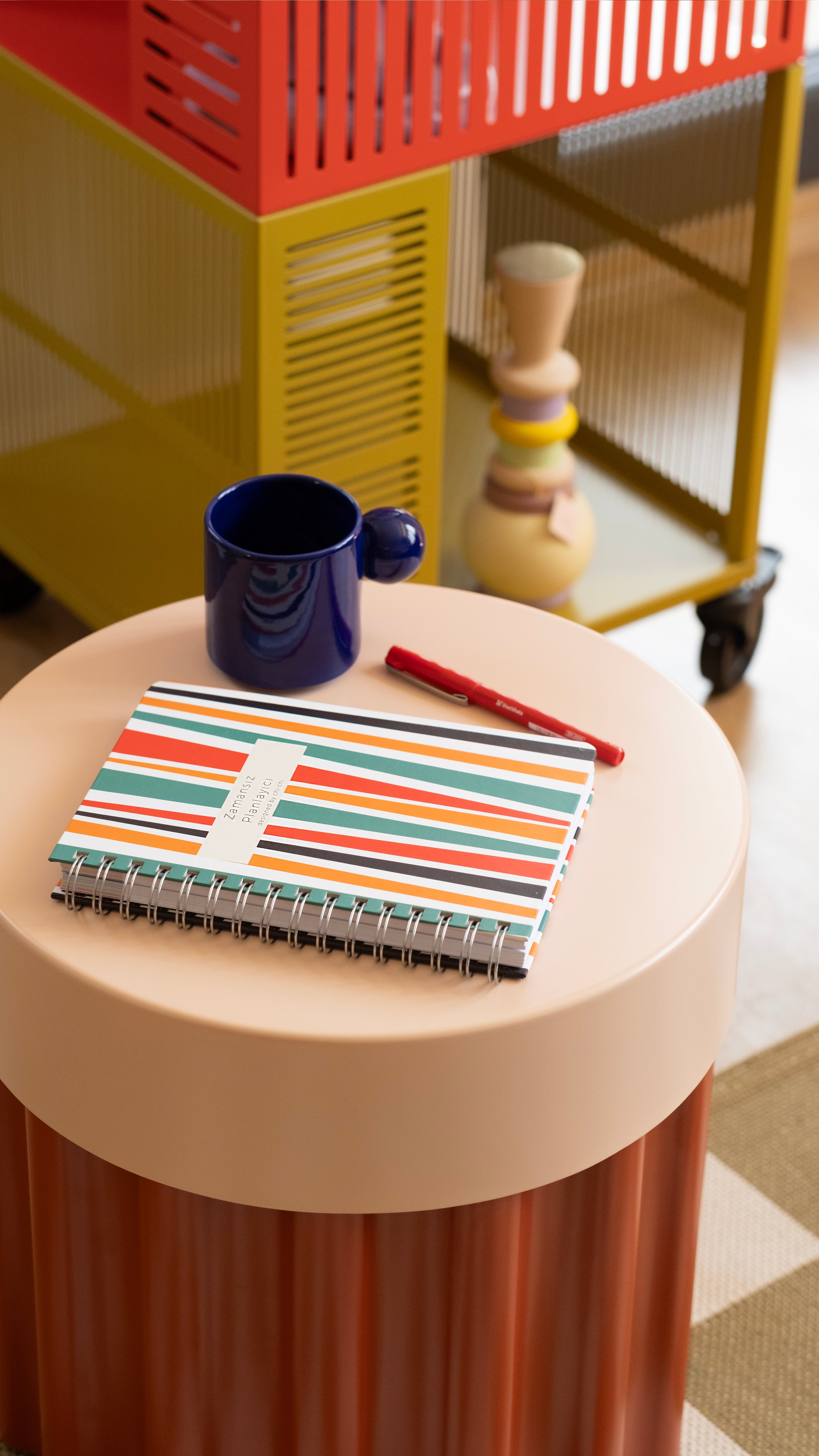 Zamansız Planlayıcı, Tarihsiz Ajanda, Süresiz Ajanda - Kelly Kırmızı