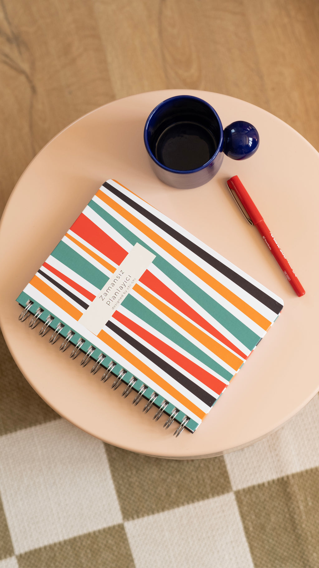 Zamansız Planlayıcı, Tarihsiz Ajanda, Süresiz Ajanda - Kelly Kırmızı