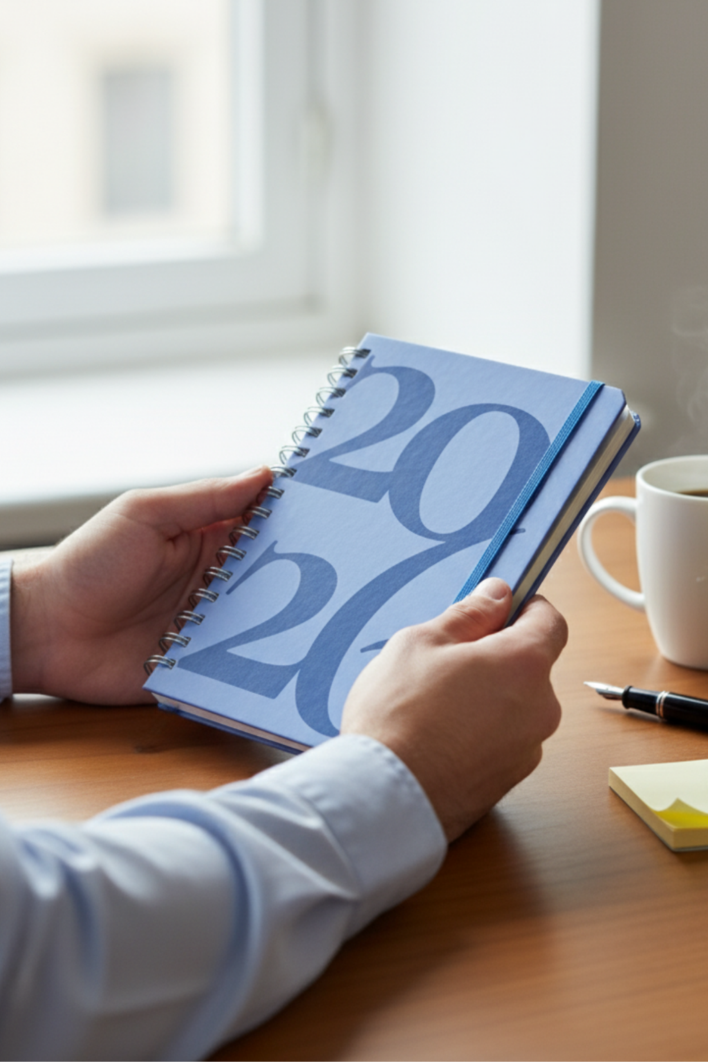 2026 Haftalık Ajandası - El Yapımı, 2 Sayfa Stickerlı - Klasik Lacivert