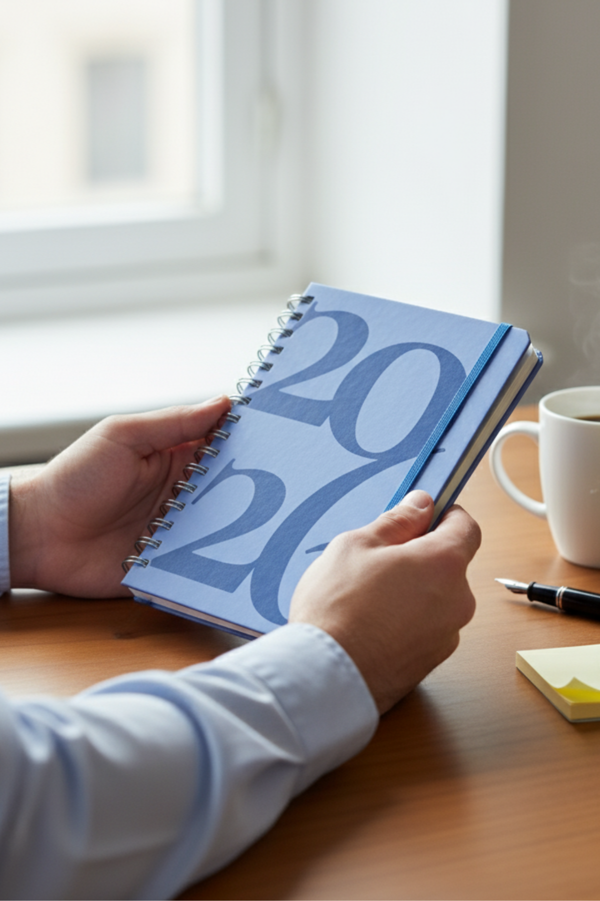 2026 Haftalık Ajandası - El Yapımı, 2 Sayfa Stickerlı - Klasik Lacivert