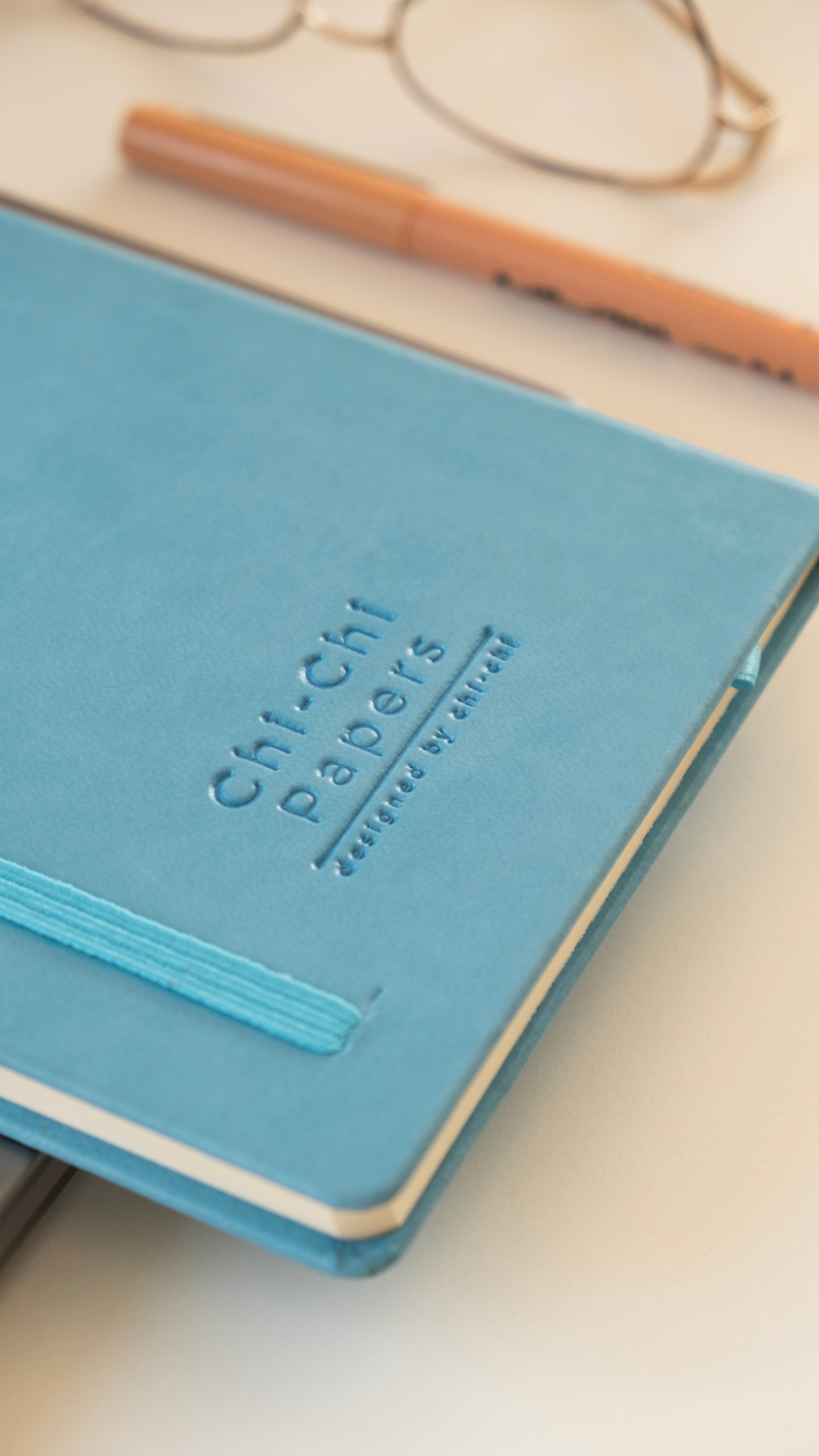 Termo Deri Kaplamalı Defter, Tarihsiz Ajanda, Anı Defteri - Mavi