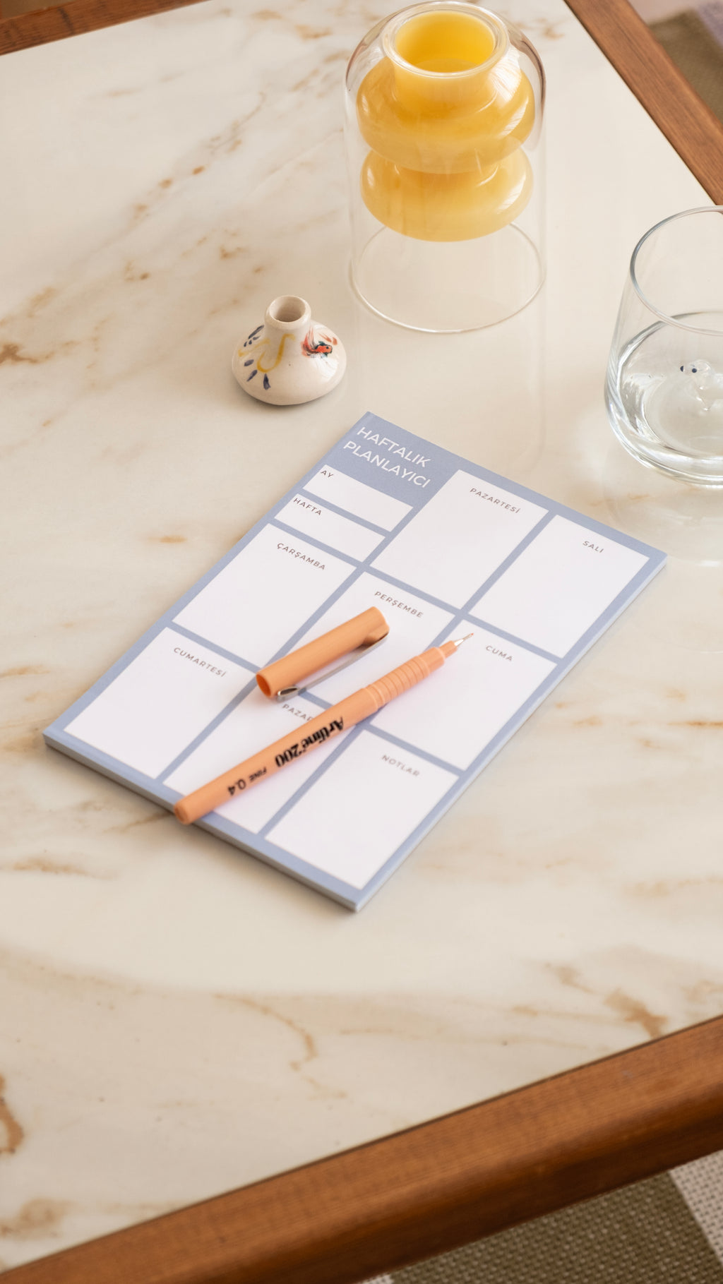 A5 Boyutunda Haftalık Planlayıcı - Organizasyon ve Verimlilik İçin Mükemmel Çözüm! - Mavi