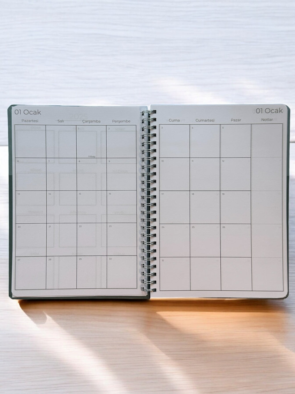 2025 Haftalık Ajandası - Olive