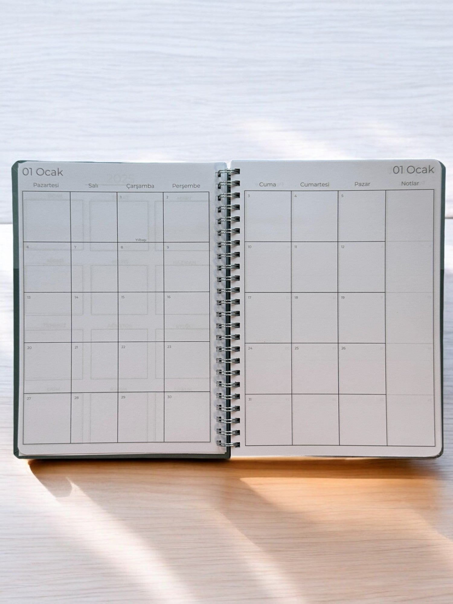 2025 Haftalık Ajandası - Olive