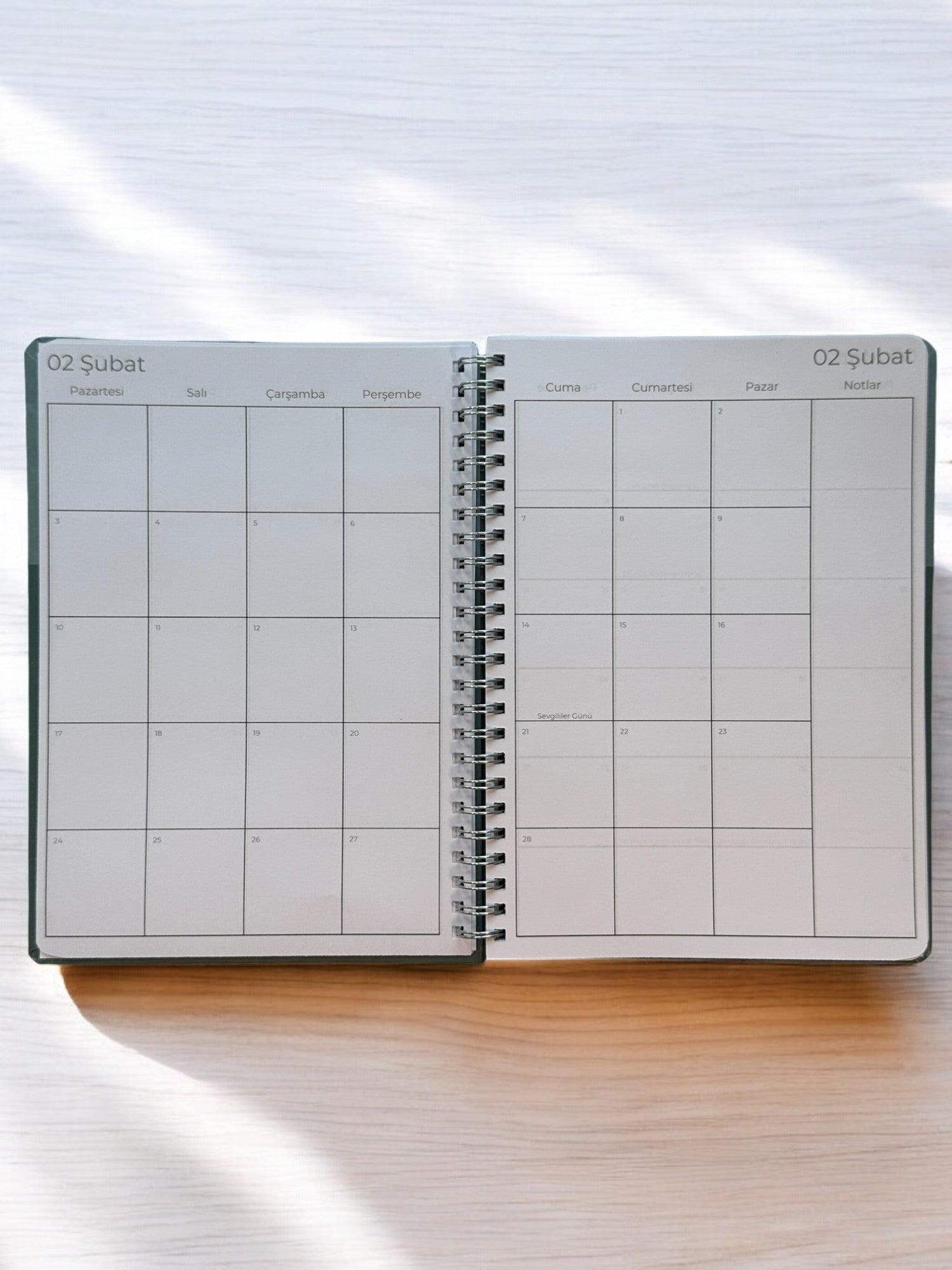 2025 Haftalık Ajandası - Olive