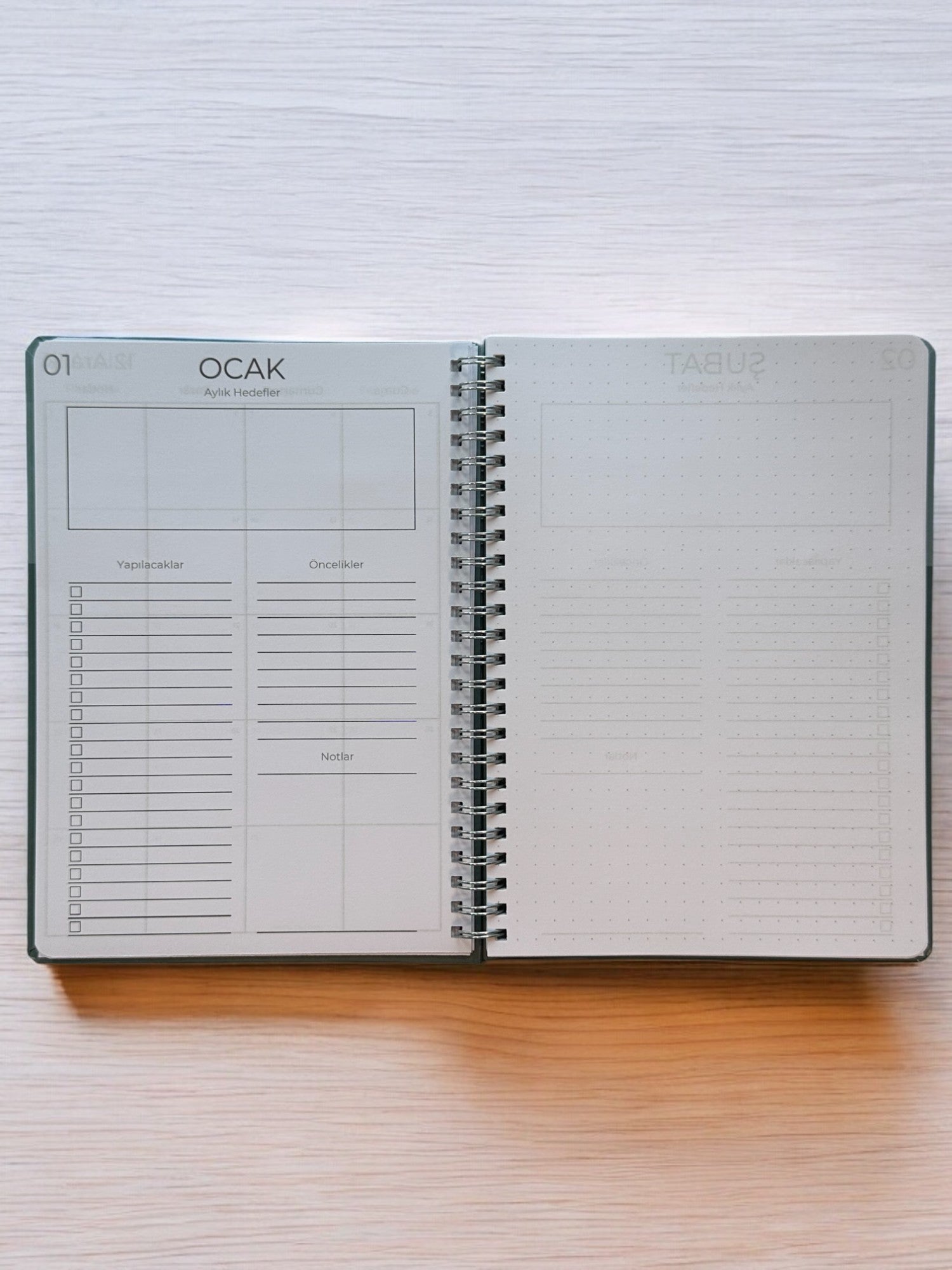 2025 Haftalık Ajandası - Olive