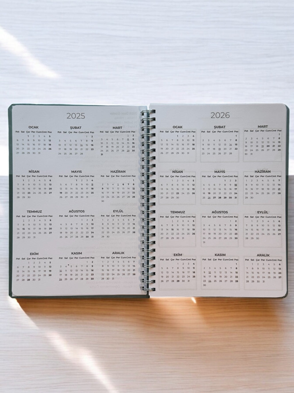 2025 Haftalık Ajandası - Olive
