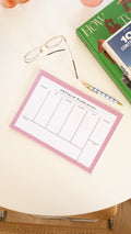 A4 Boyutunda Büyük Haftalık Planlayıcı - Geniş Alanı ile Organizasyonunuzu Kolaylaştırın! - Pembe