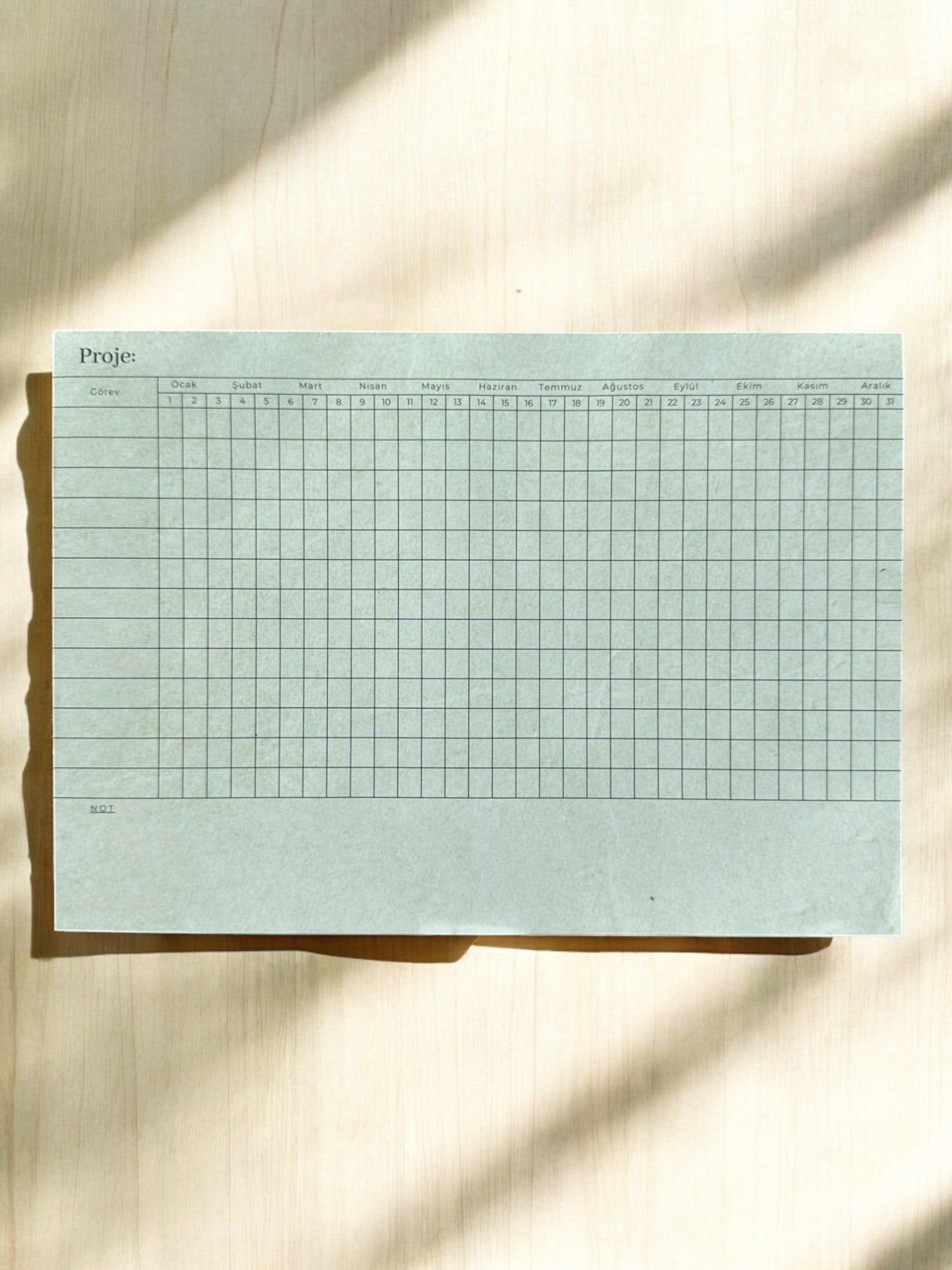 A4 Boyutunda Proje Planlayıcı Bloknot - Projelerinizi Kolayca Takip Edin!