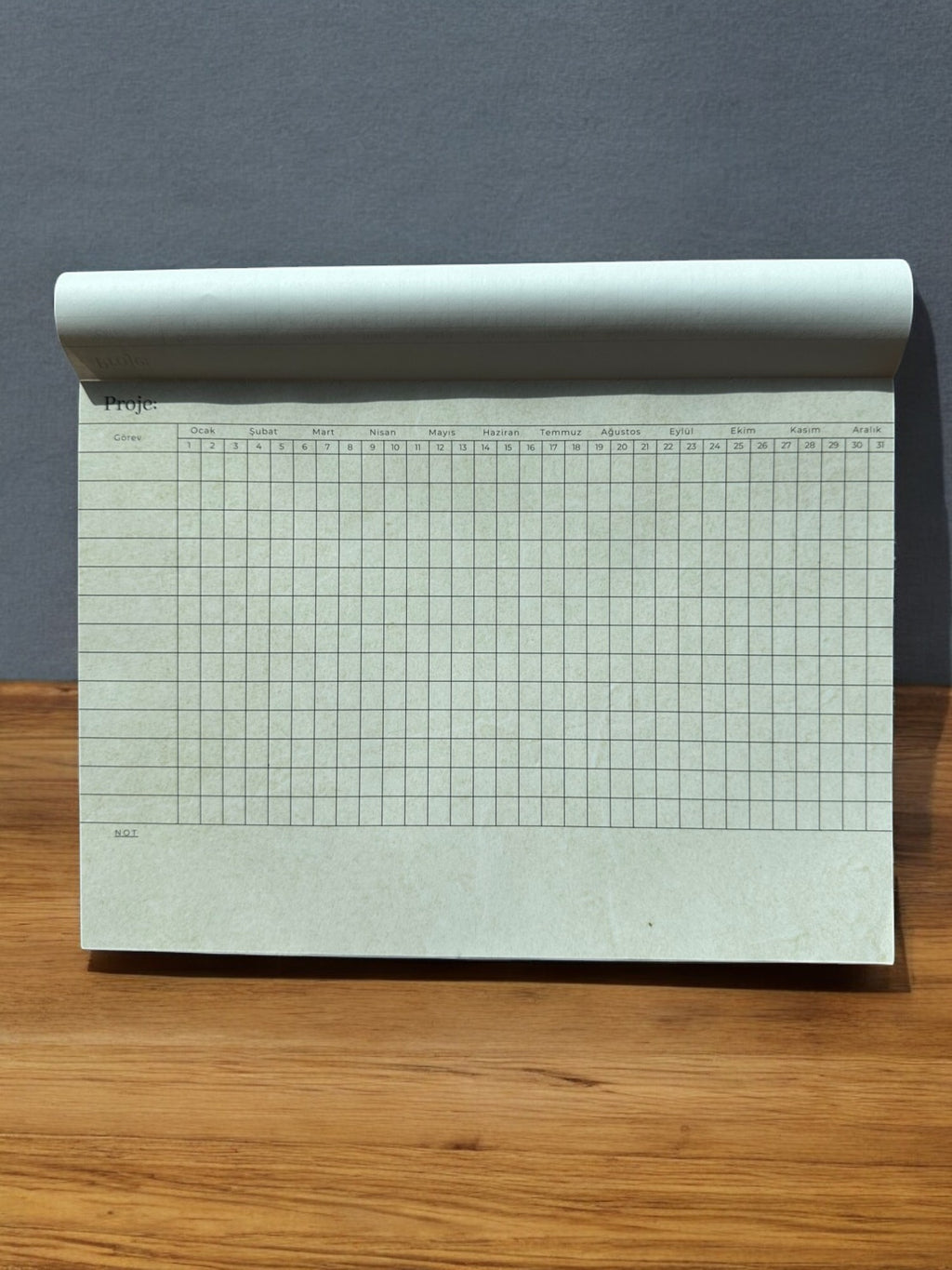 A4 Boyutunda Proje Planlayıcı Bloknot - Projelerinizi Kolayca Takip Edin!