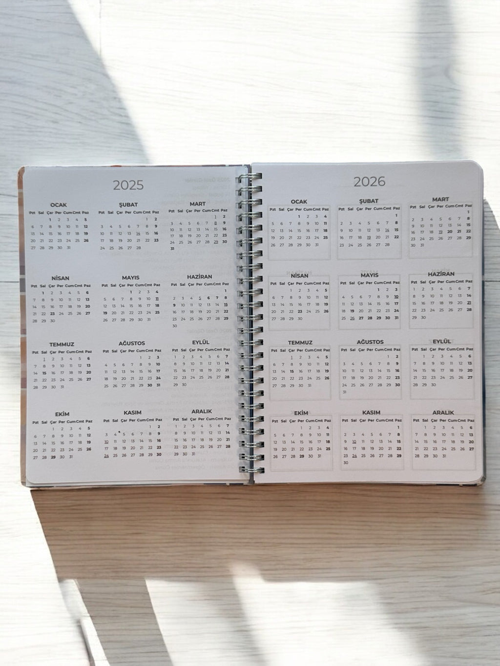 2025 Haftalık Ajandası - Gökkuşağı
