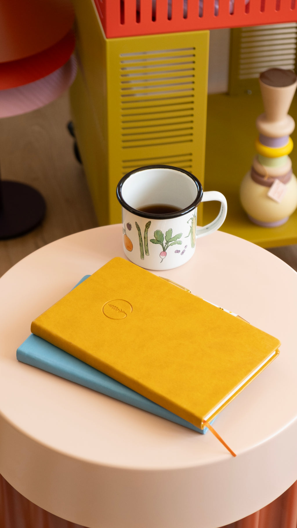 Termo Deri Kaplamalı Defter, Tarihsiz Ajanda, Anı Defteri - Sarı