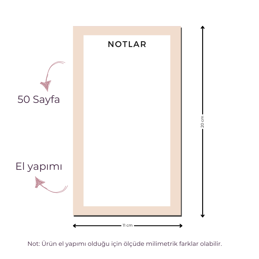Notluk - Bloknot - Krem
