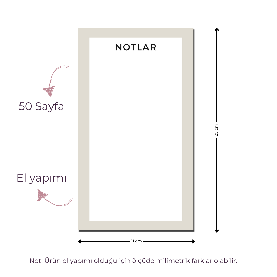 Notluk - Bloknot - Gri