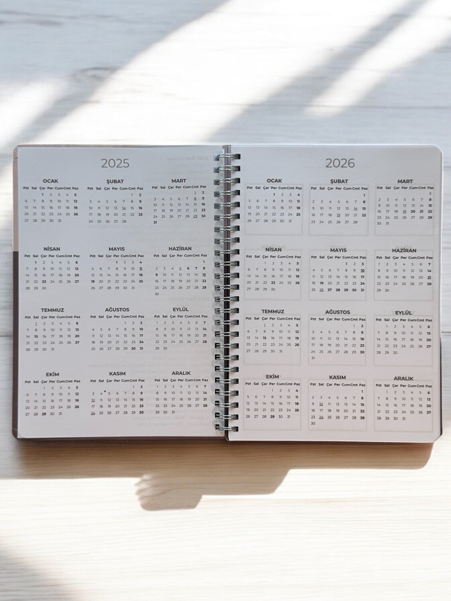 2025 Haftalık Ajandası - Violet