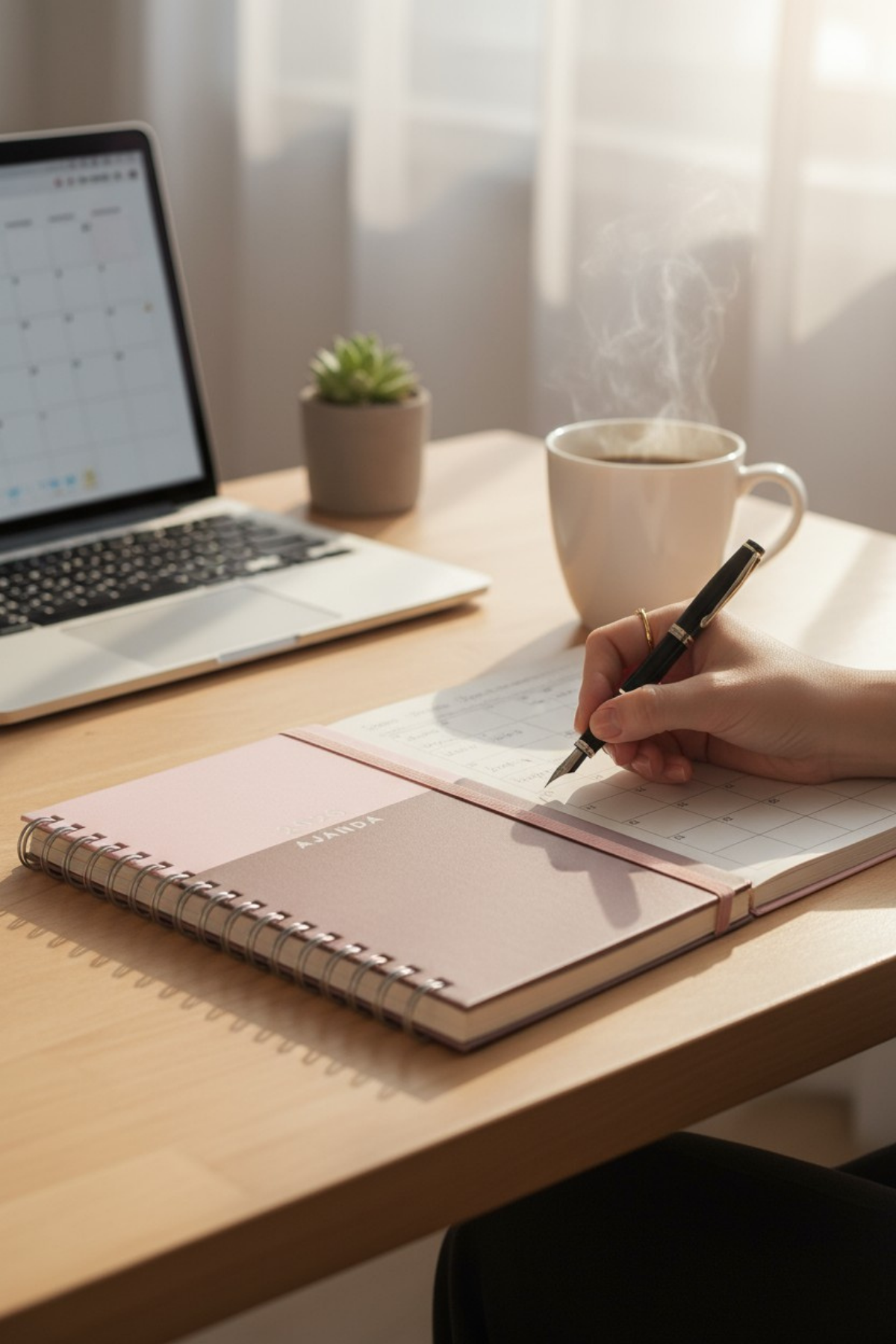 2026 Haftalık Ajandası - El Yapımı, 2 Sayfa Stickerlı - Violet