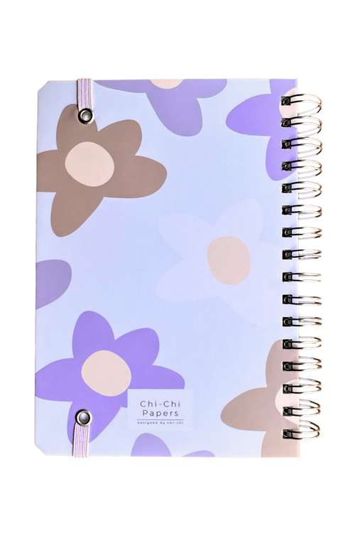 2026 Haftalık Ajandası - El Yapımı, 2 Sayfa Stickerlı - Çiçekli