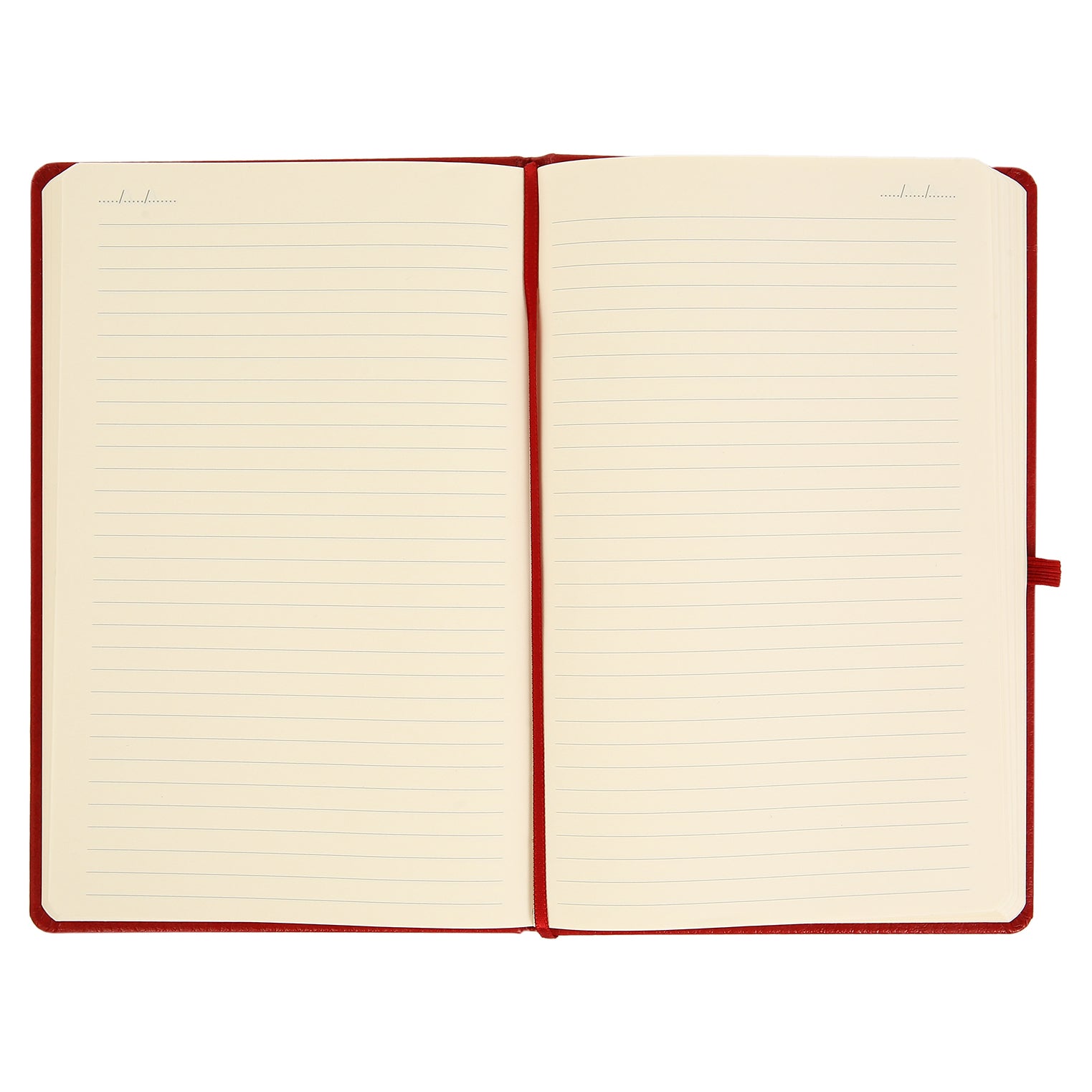 Termo Deri Kaplamalı Defter, Tarihsiz Ajanda, Anı Defteri - Kırmızı