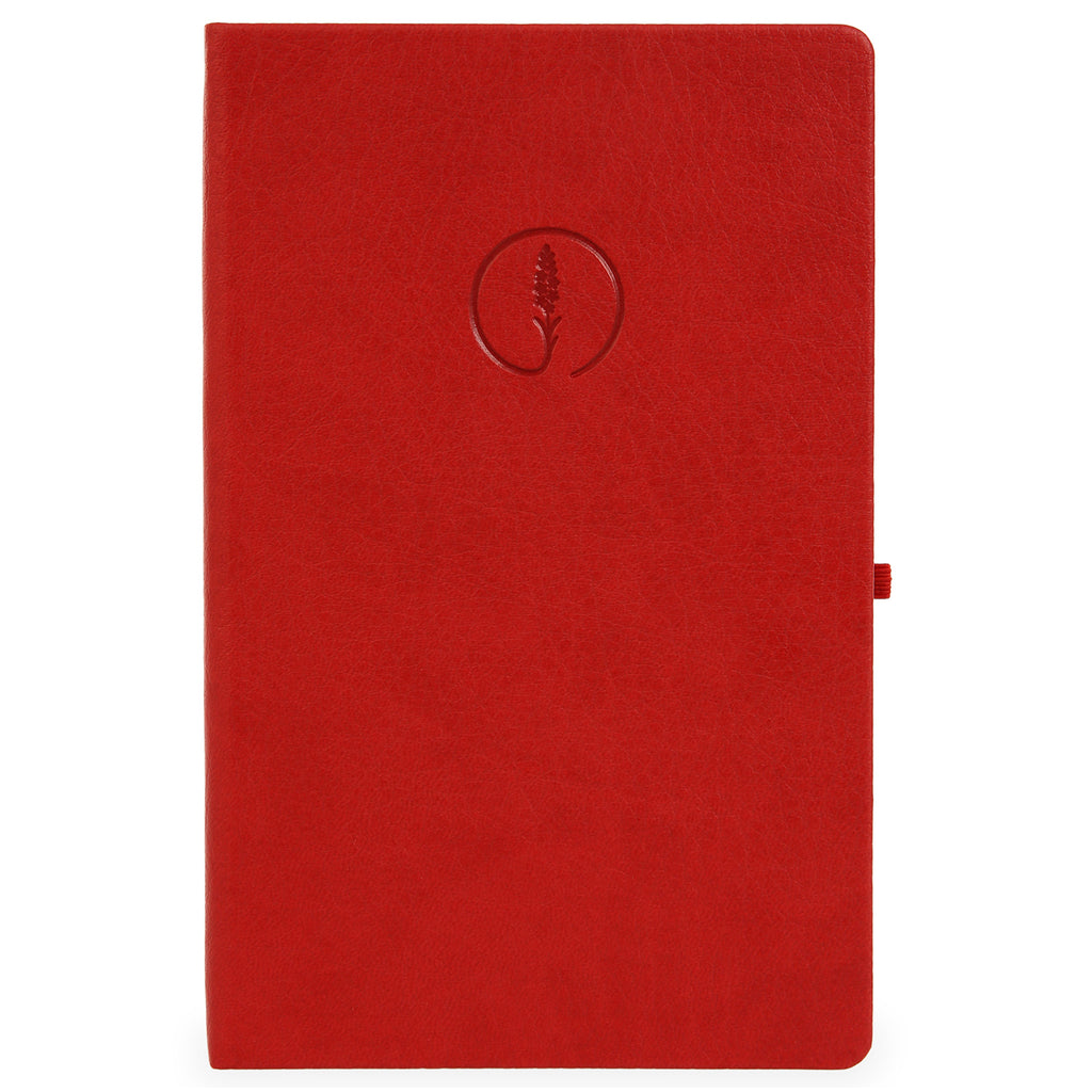 Termo Deri Kaplamalı Defter, Tarihsiz Ajanda, Anı Defteri - Kırmızı