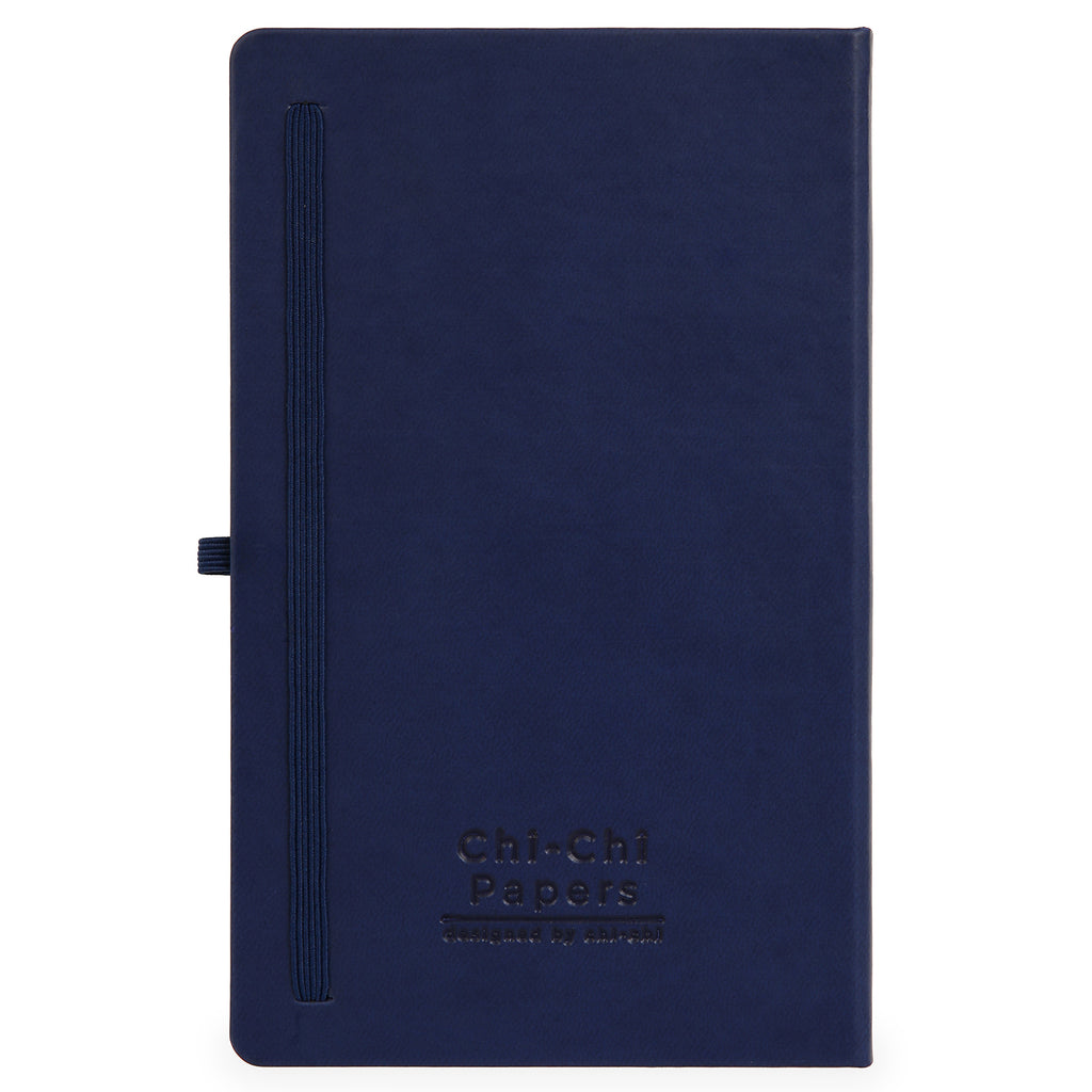 Termo Deri Kaplamalı Defter, Tarihsiz Ajanda, Anı Defteri - Lacivert