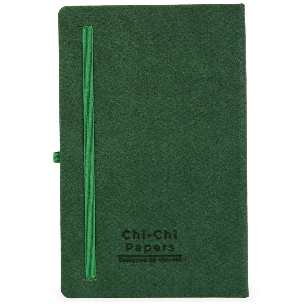 Termo Deri Kaplamalı Defter, Tarihsiz Ajanda, Anı Defteri - Yeşil