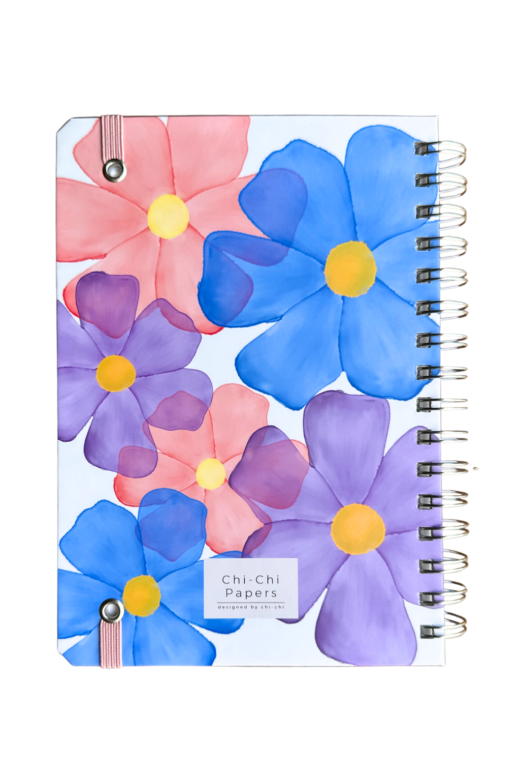 2026 Haftalık Ajandası - El Yapımı, 2 Sayfa Stickerlı - İri Çiçekli