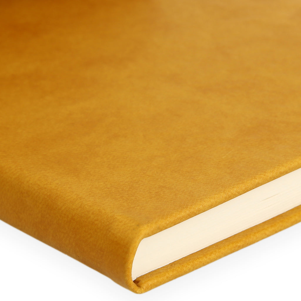 Termo Deri Kaplamalı Defter, Tarihsiz Ajanda, Anı Defteri - Sarı